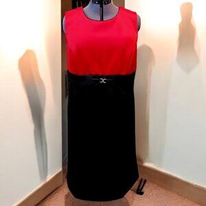 Jemma Black & Red Sleeveless Women's Dress Sz 16W